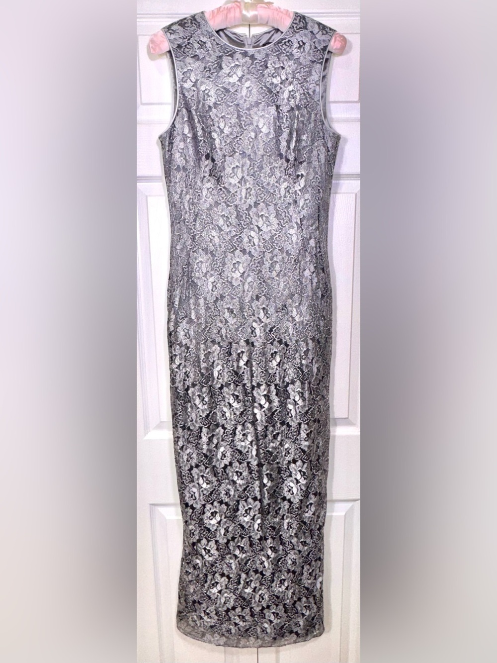Rimini by Shaw Lace beaded lined evening gown. Size 6